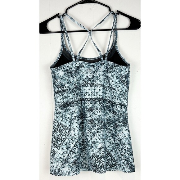 Gaiam Workout Athletic Yoga Exercise Built-In Bra top, Black, XS, Extra Small - Picture 4 of 5